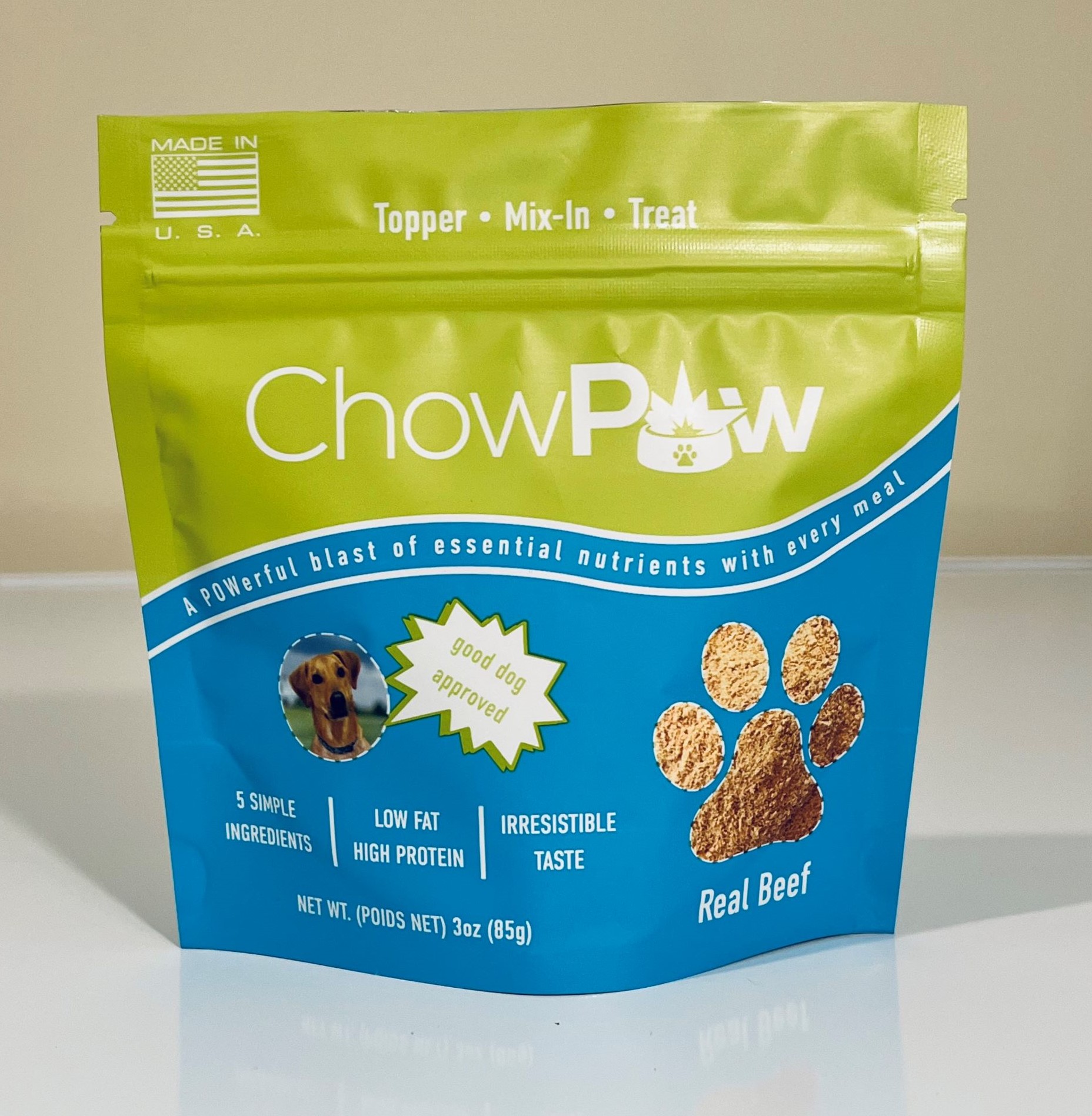 chowpow dehydrated beef heart powder for dogs